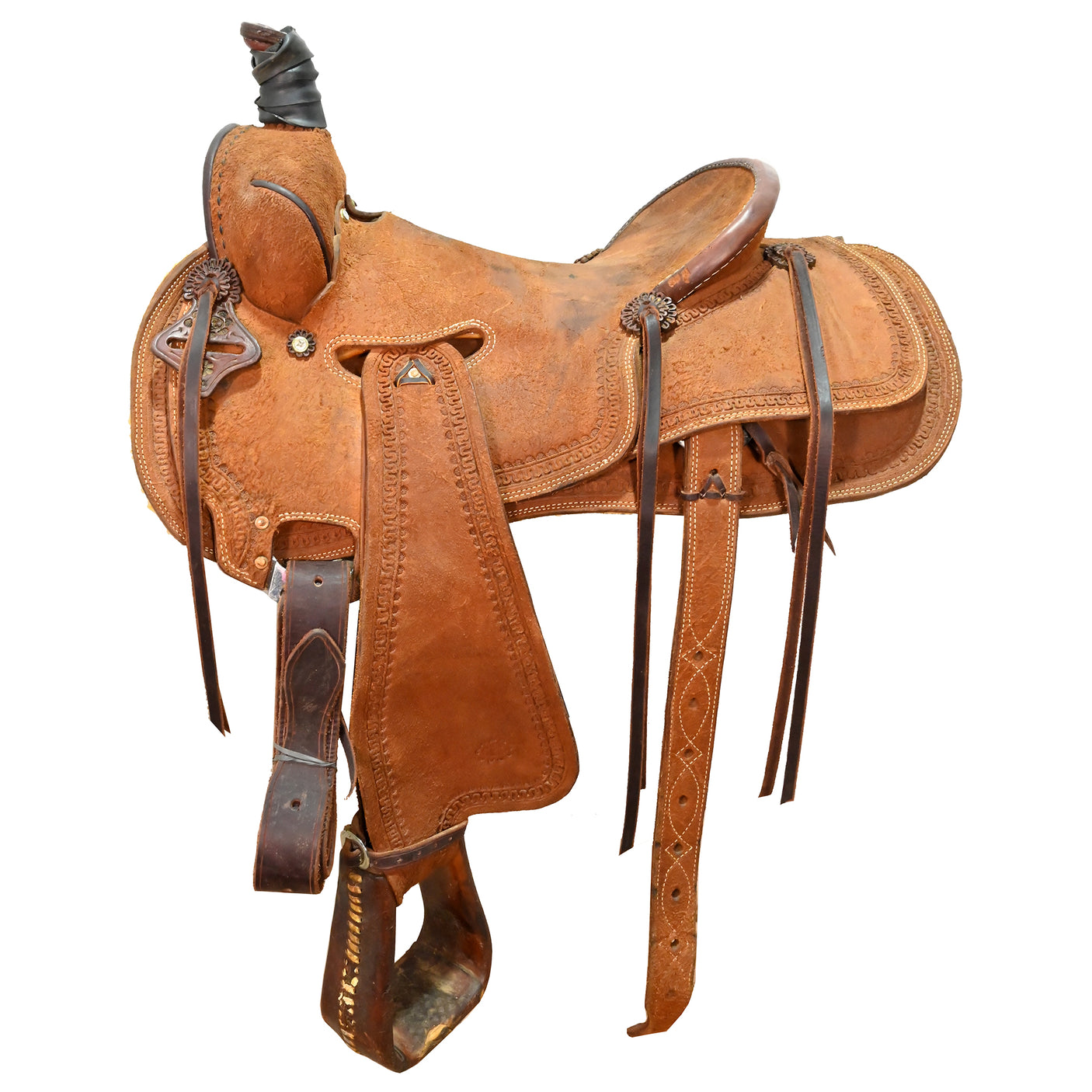 SOLD! Used 16" Whit Adkins Ranch Cutting Saddle