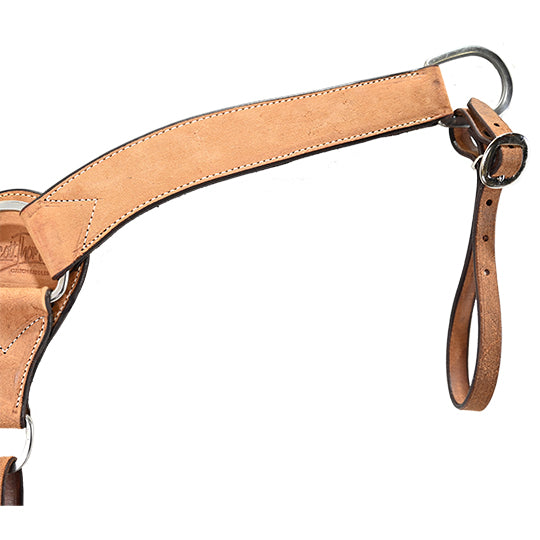 Scott Thomas Saddlery 2" Natural Roughout Breast Collar