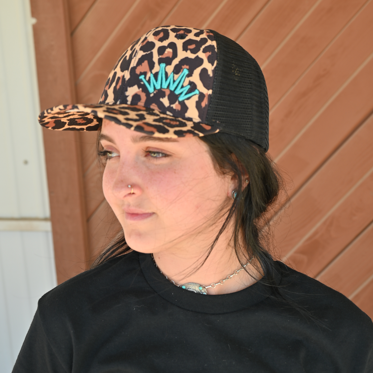 Best Ever Leopard Print Trucker Cap