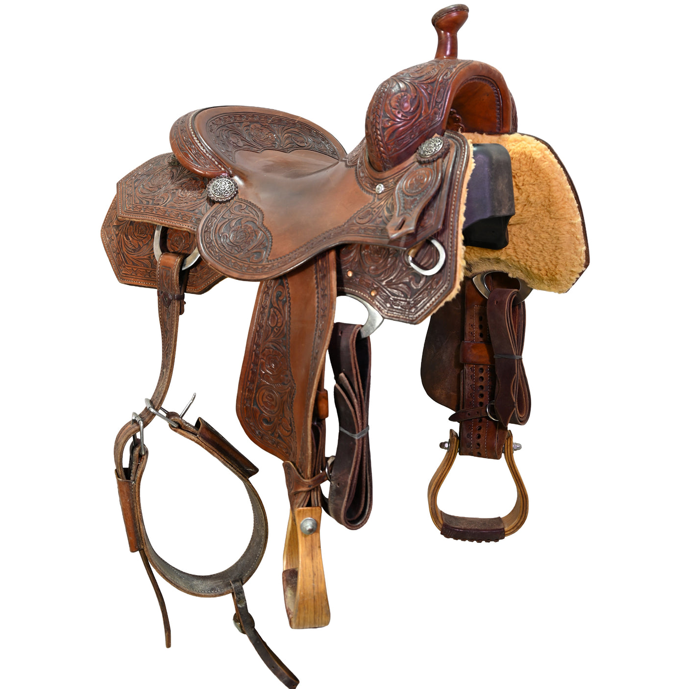 Used 16" Capo Custom Cowhorse Saddle