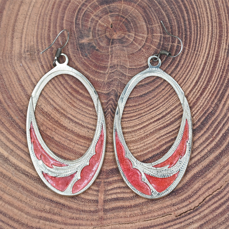 Champion's Choice Silver Rose Earrings