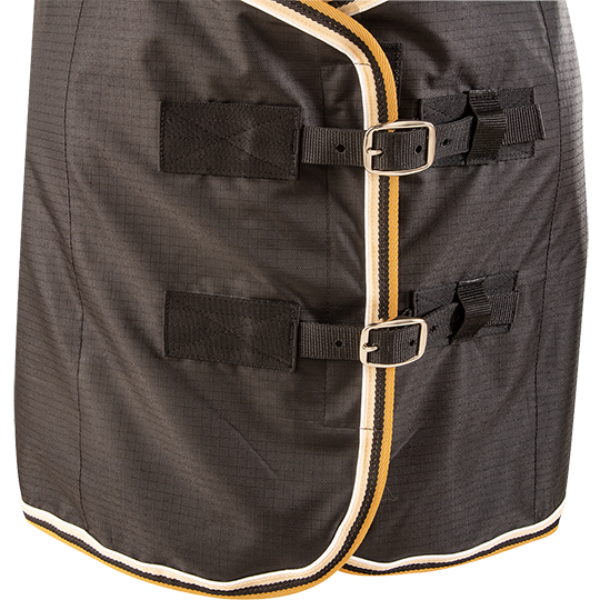 Classic Equine Open Front Nylon Stable Sheet- Black