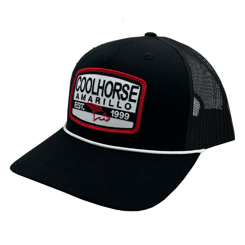 Coolhorse Cream/Light Denim Grandpa Cap with Coolhorse Leather Embroidery main image 0
