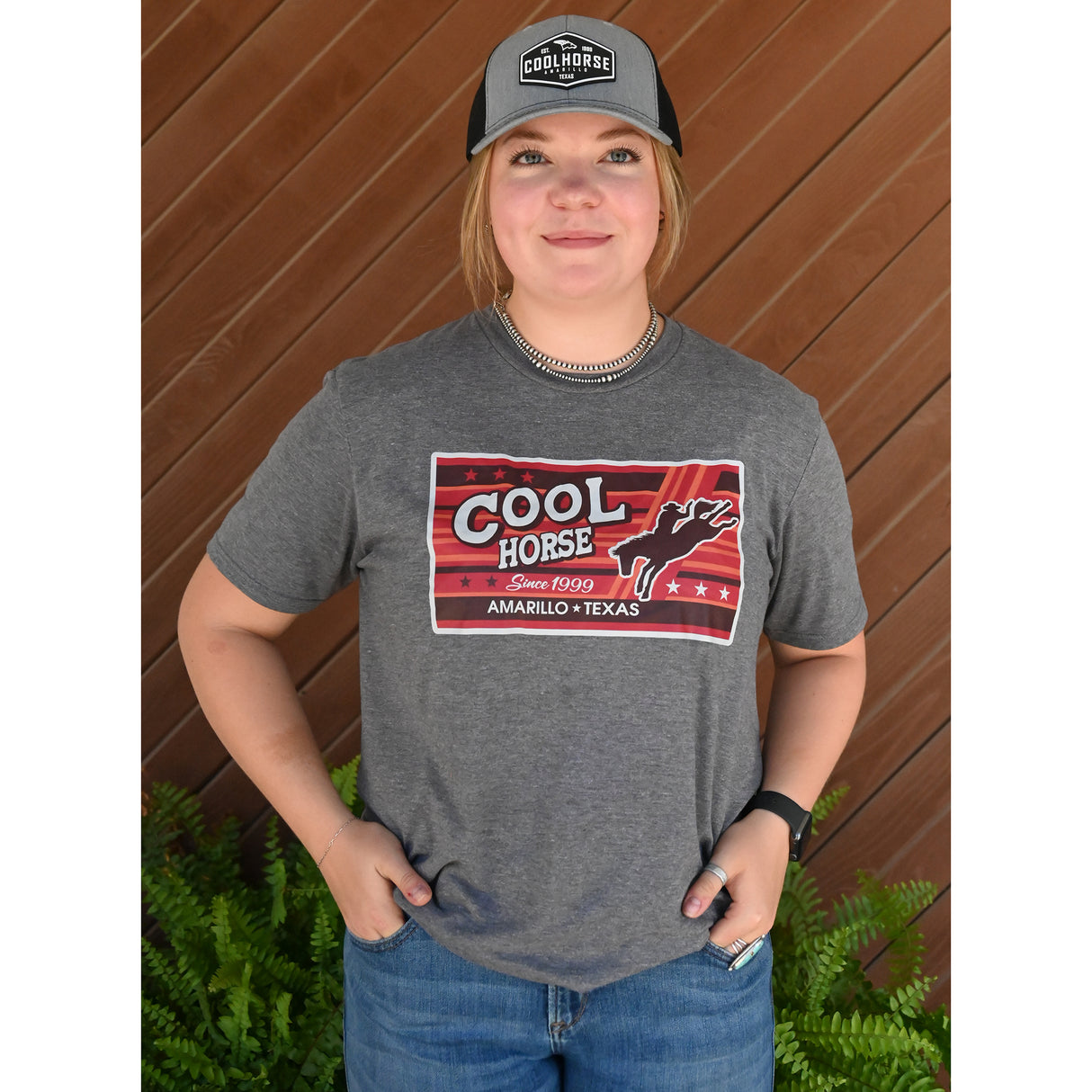 Coolhorse Gray Cap with Rubber Coolhorse Patch