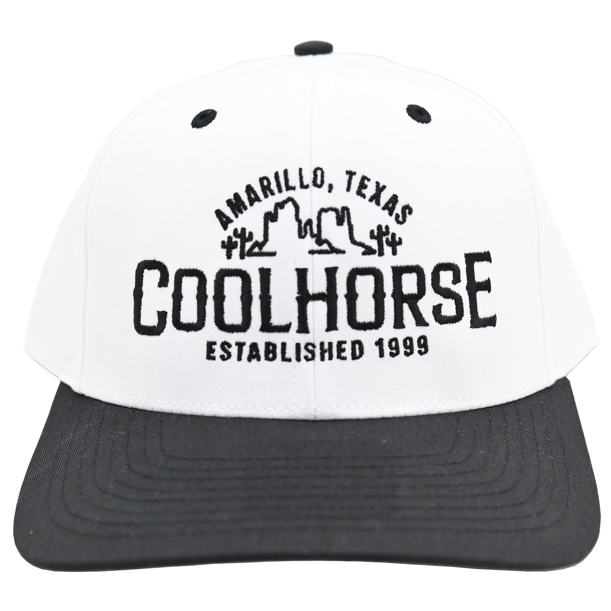 Coolhorse 212 White/Black Cap with Desert Coolhorse Design