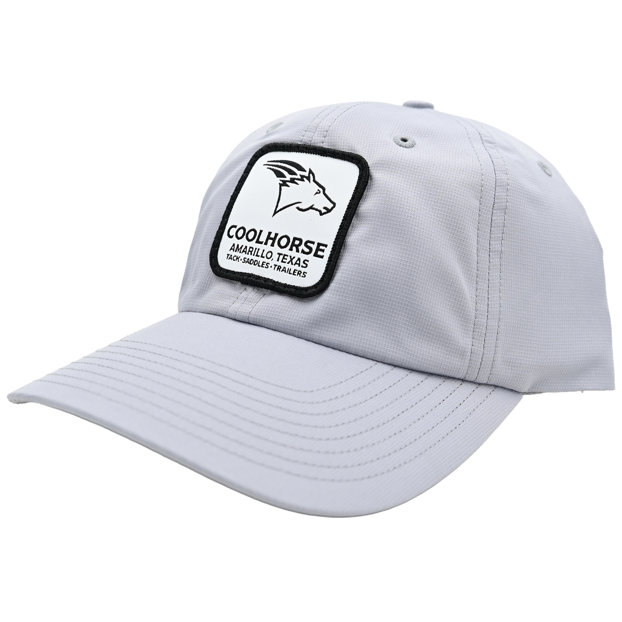Coolhorse Light Grey Active Cap with Simple Coolhorse Patch