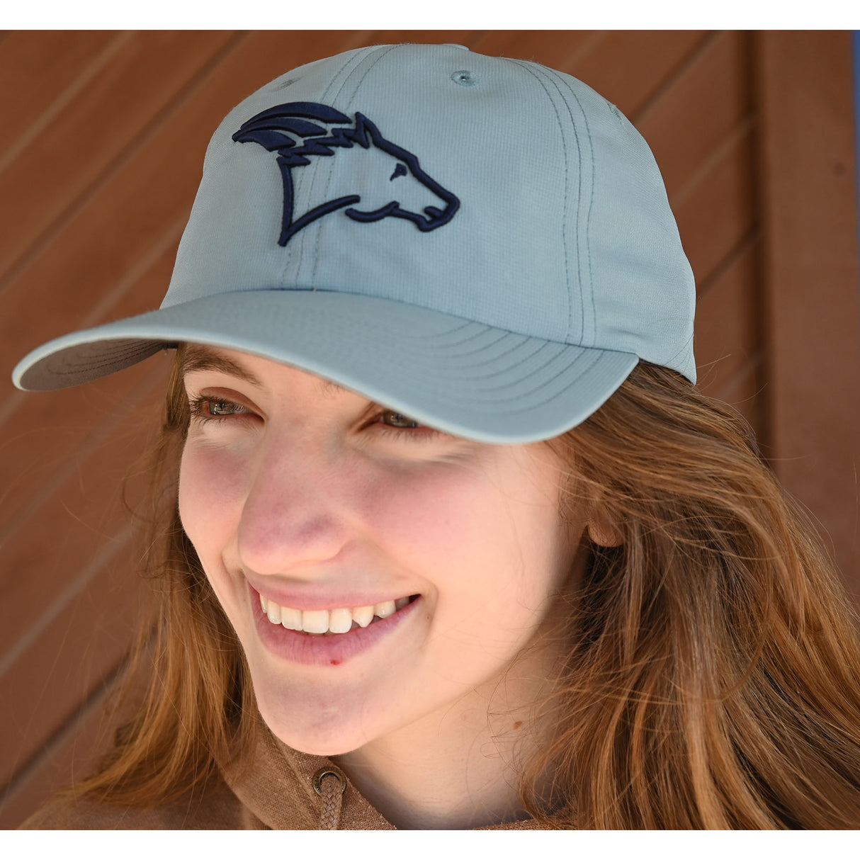 Coolhorse Smoke Blue Active Cap with Navy Coolhorse Logo