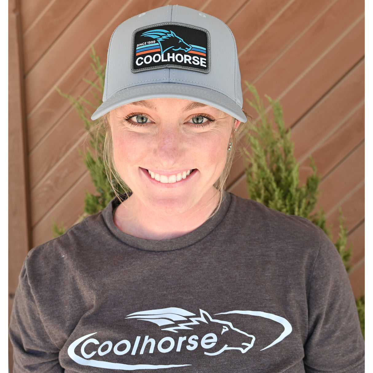 Coolhorse Grey Active Cap with Black Neon Lights Coolhorse Patch