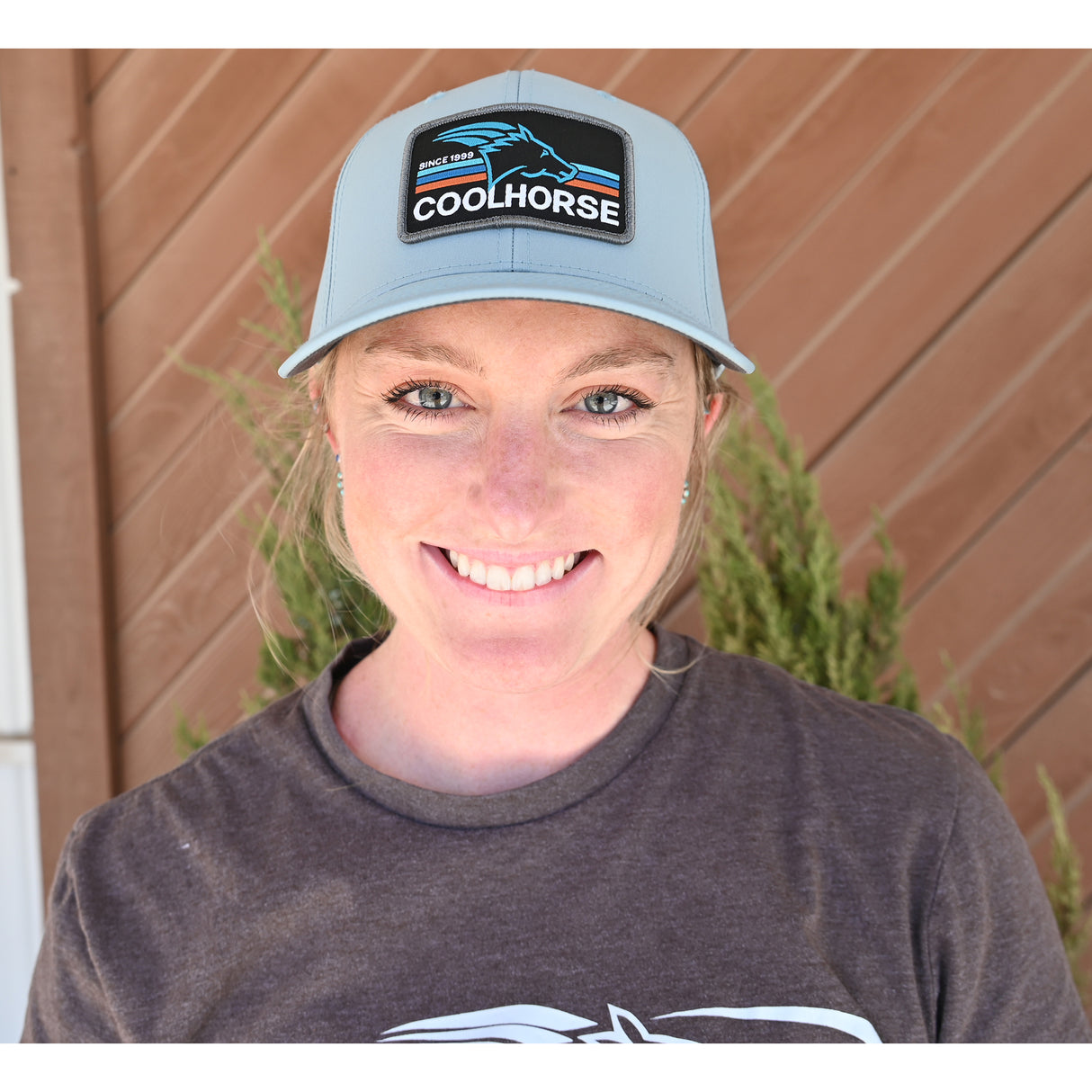 Coolhorse Smoke Blue Active Cap with Black Neon Lights Coolhorse Patch