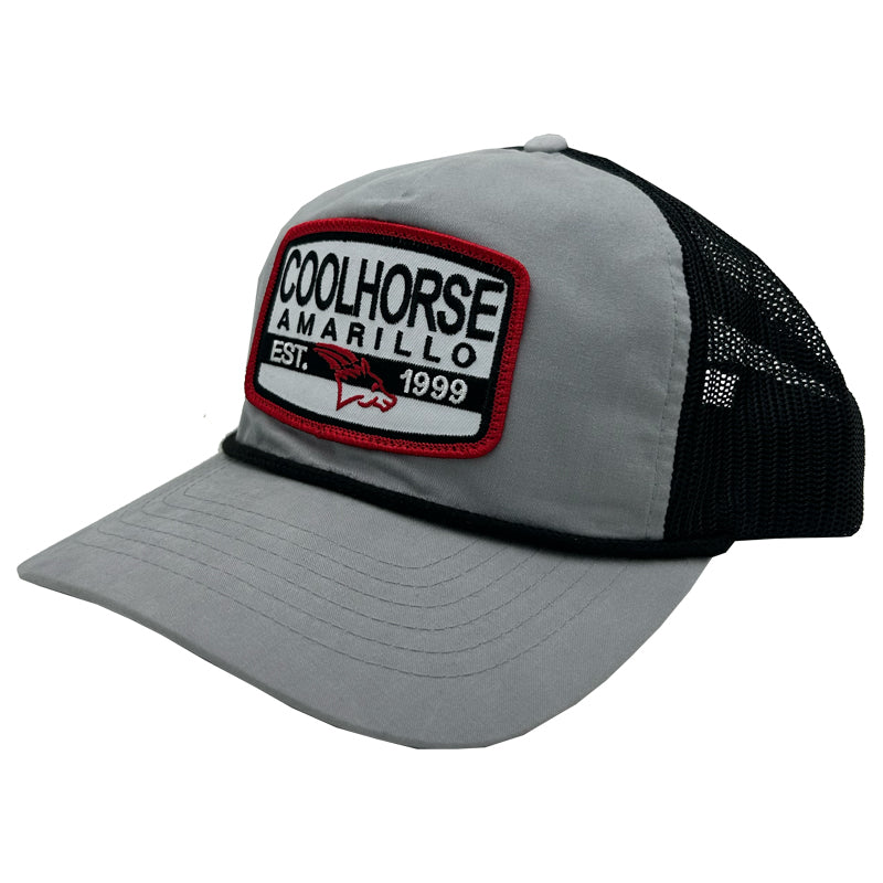 Coolhorse Gray Rope Cap with Coolhorse Patch