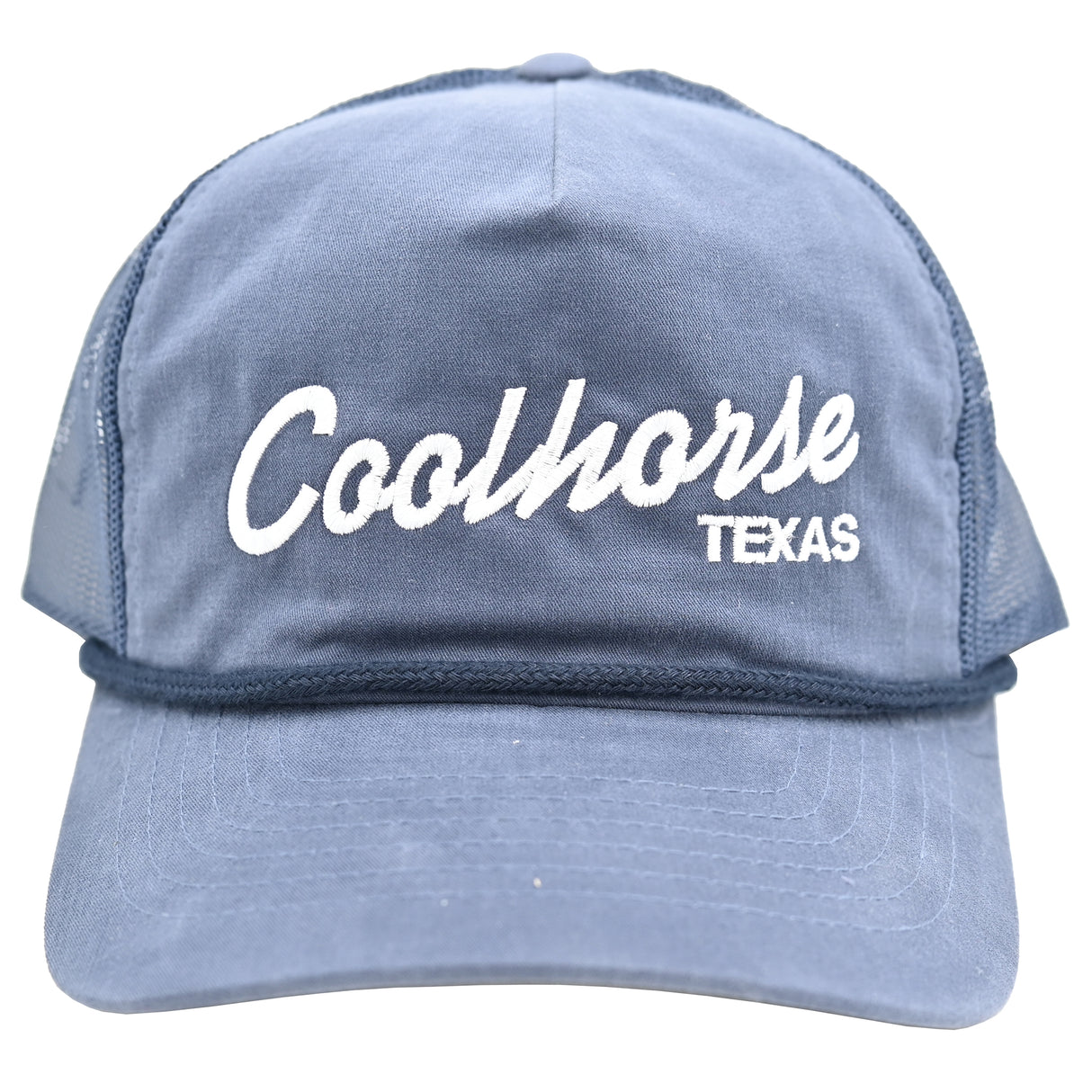 Coolhorse Navy Rope Cap with White Coolhorse Script