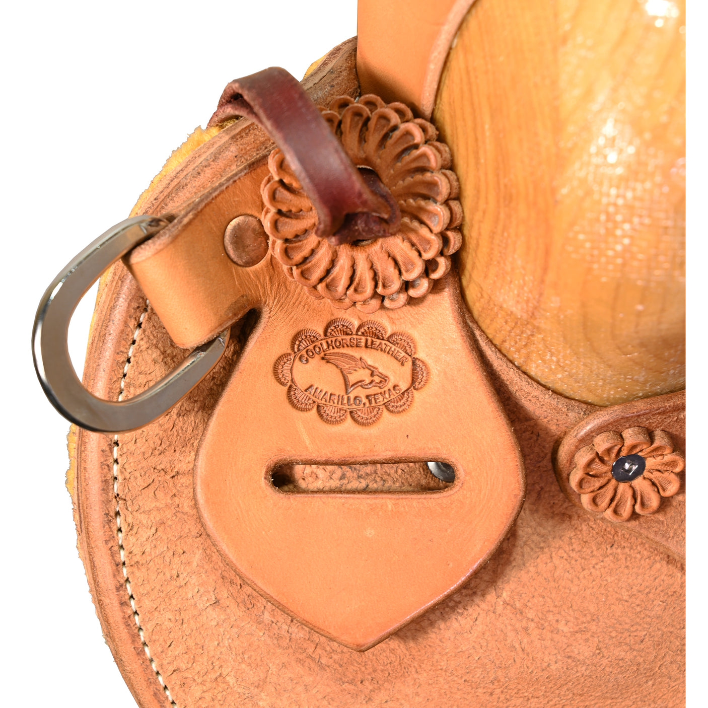 New! 16" Coolhorse Leather Skeleton Ranch Saddle