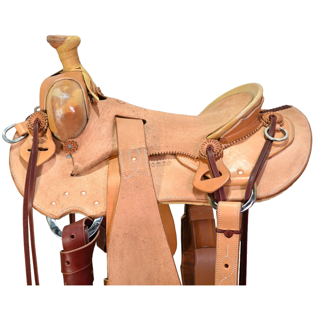 New! 15.5" Coolhorse Leather Skeleton Ranch Saddle