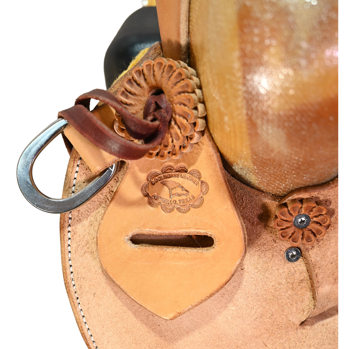 New! 15.5" Coolhorse Leather Skeleton Ranch Saddle