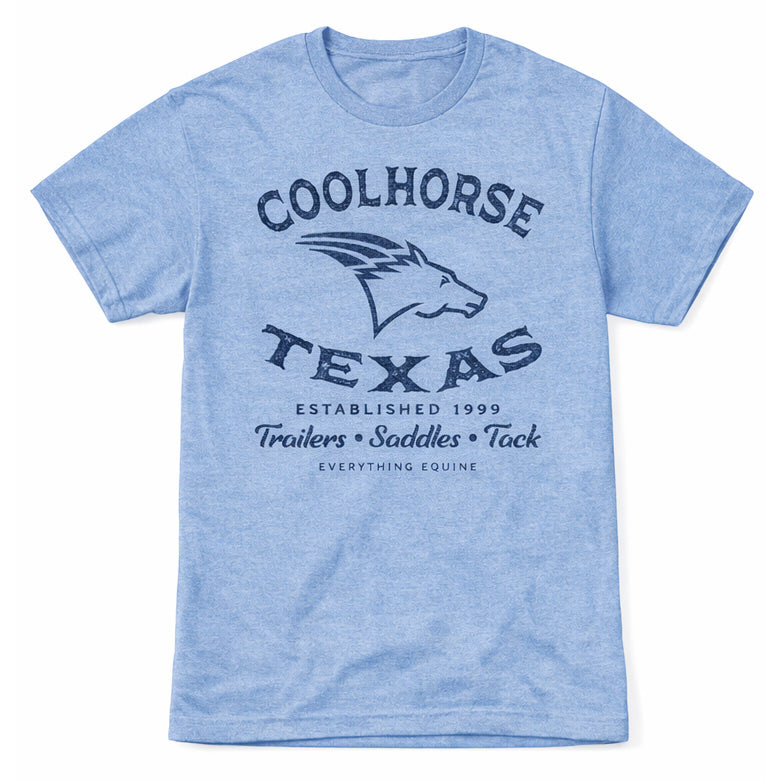 Coolhorse Light Blue Everything Equine Short Sleeve T-Shirt