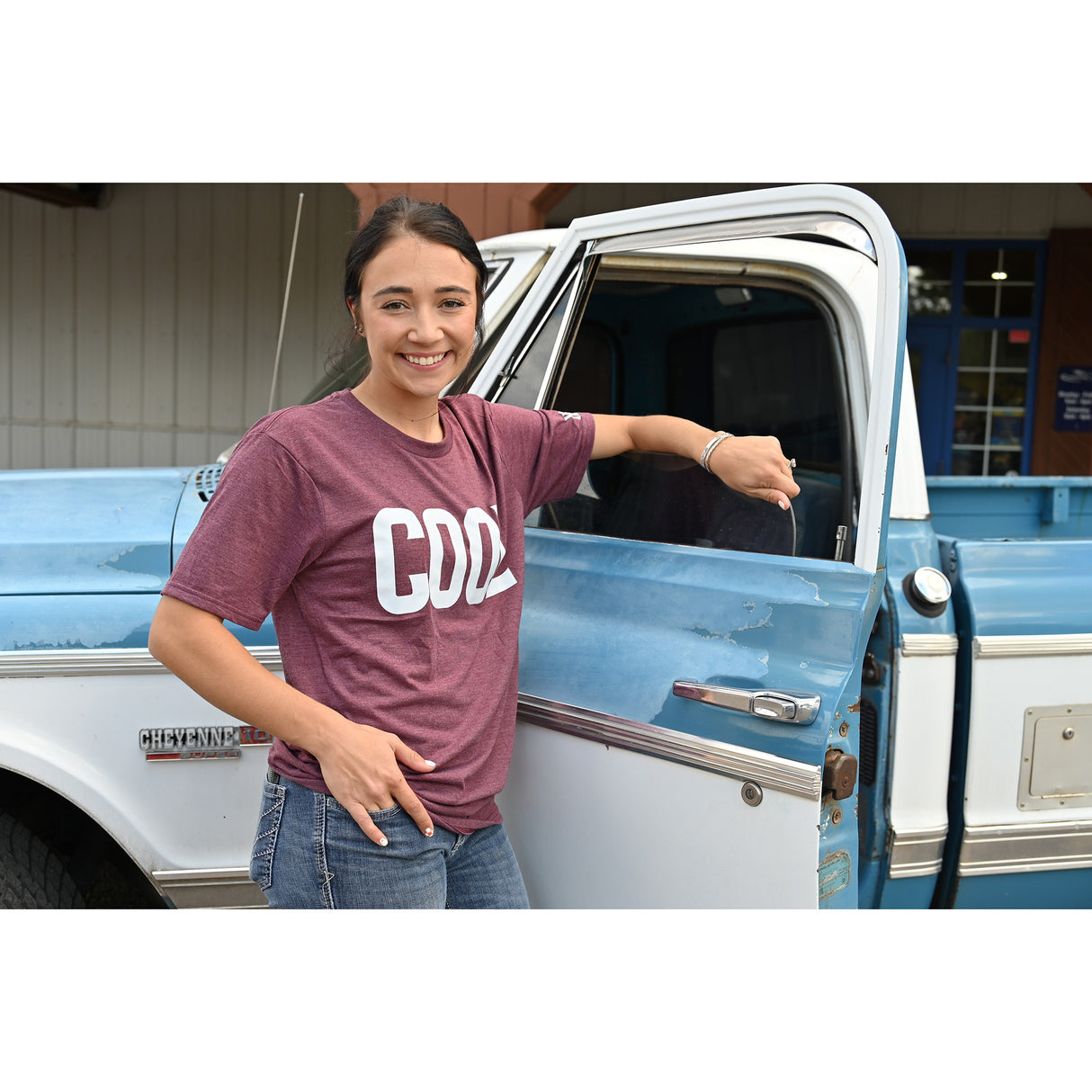 Coolhorse Classic Throwback Tee- Maroon