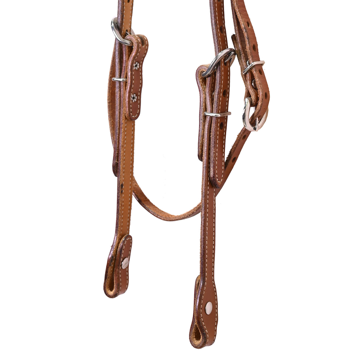Coolhorse Leather 5/8" English Bridle Leather Browband Headstall