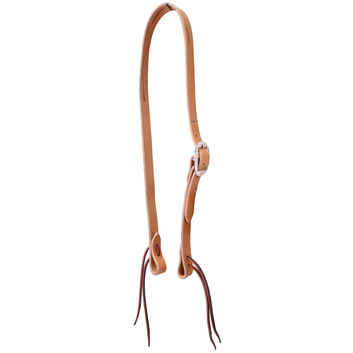 Coolhorse Leather Working Cowboy 1" Golden Latigo Split Ear Headstall- Handmade in Amarillo, TX