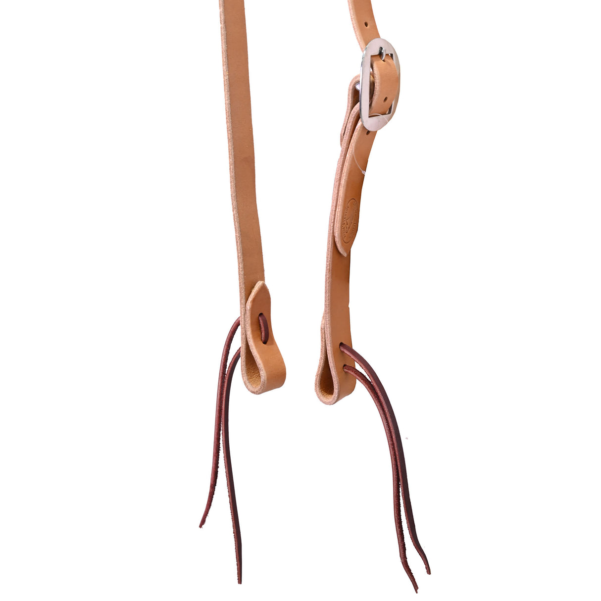 Coolhorse Leather Working Cowboy 1" Golden Latigo Split Ear Headstall- Handmade in Amarillo, TX