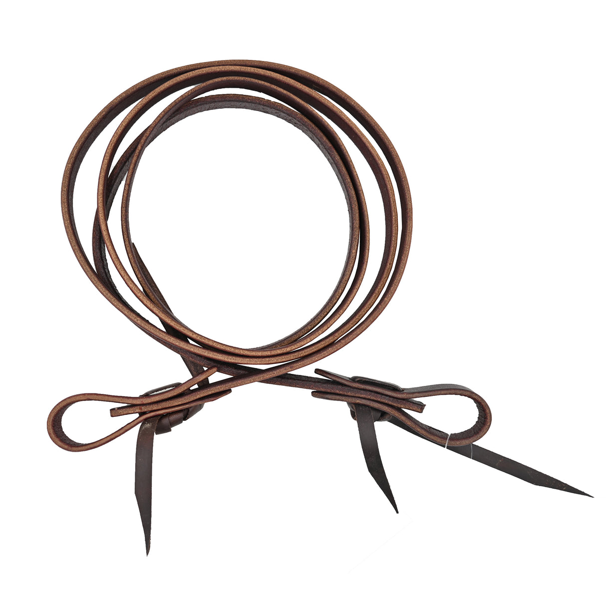 Coolhorse Leather 1/2" Latigo Leather Roping Reins- Handmade in Amarillo, TX