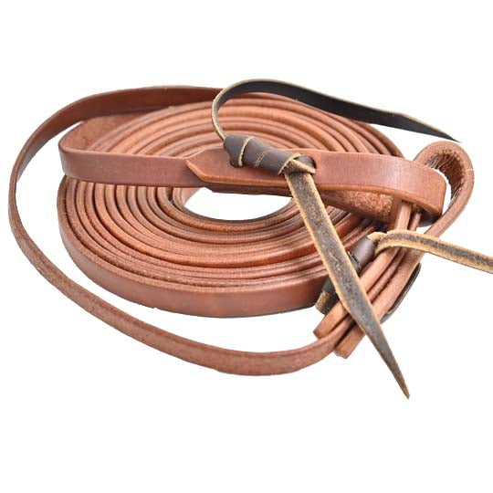 Coolhorse Leather 1/2" Harness Split Reins- Handmade in Amarillo, Tx