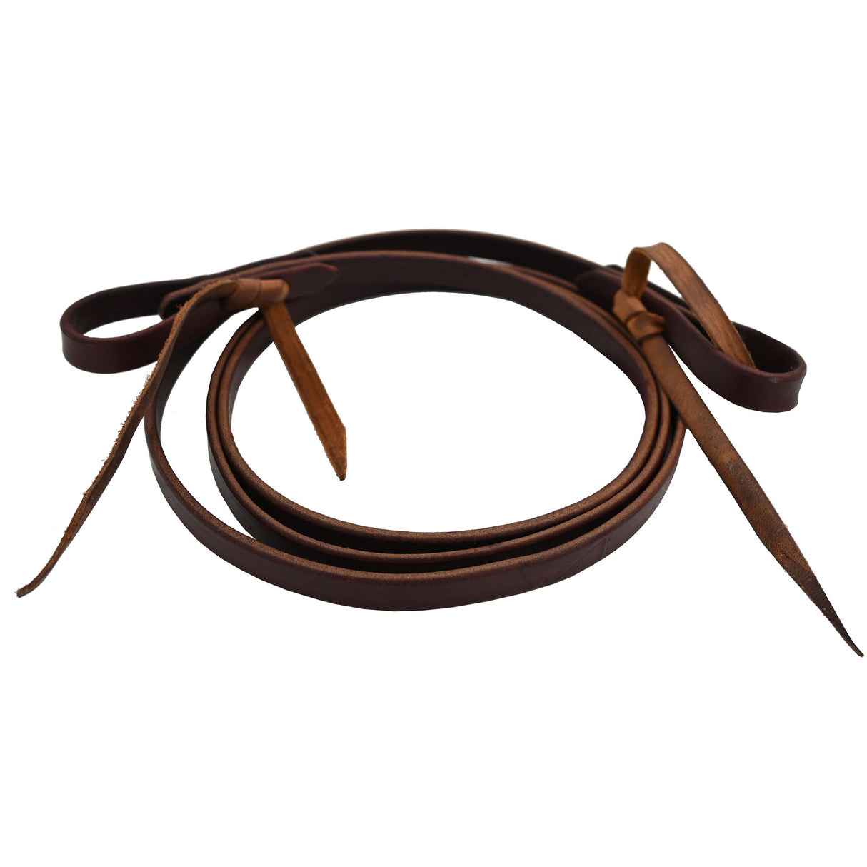 Coolhorse Leather 1/2" Latigo Leather Pony Roping Rein- Handmade in Amarillo, TX