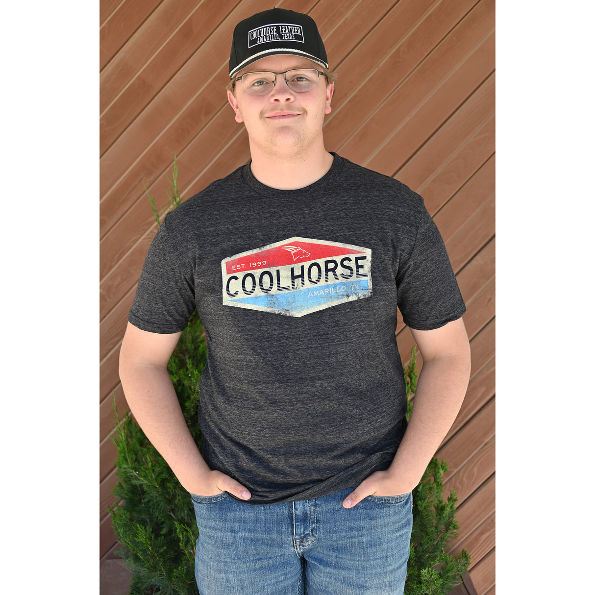Coolhorse Heather Black Label Short Sleeve T-Shirt