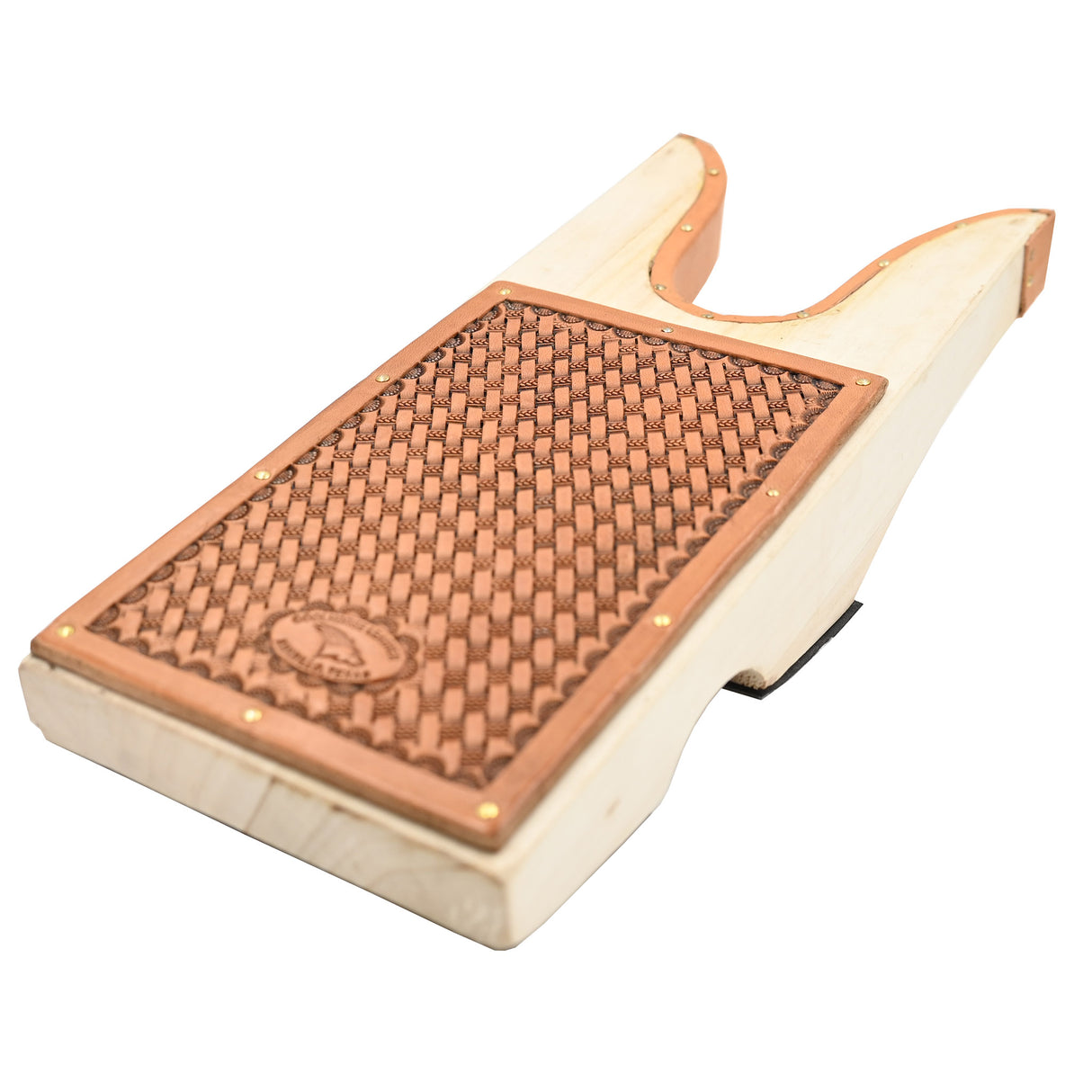 Coolhorse Leather Basket Stamped Wooden Boot Jack