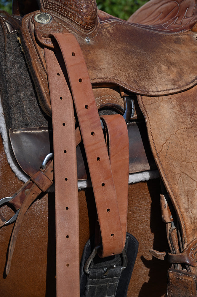 Coolhorse Leather 1 3/4" Harness Long Latigo- Handmade in Amarillo, TX