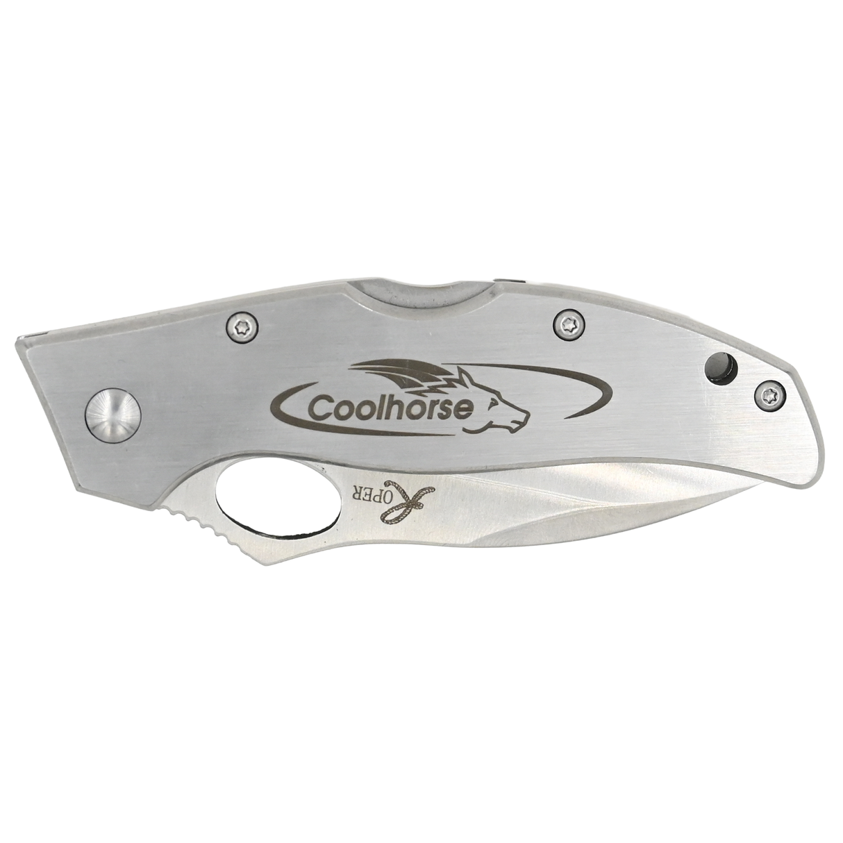 Coolhorse Stainless Serrated Roper Pocket Knife