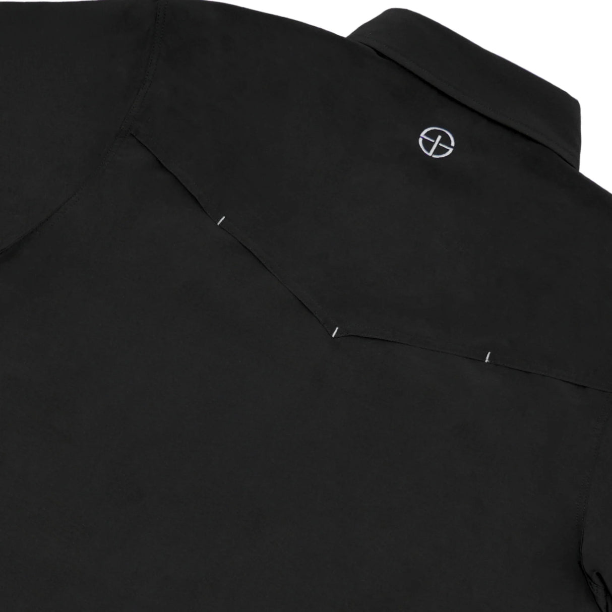 San Jac Youth Long Sleeve Performance Pearl Snap Shirt - Midnight Black