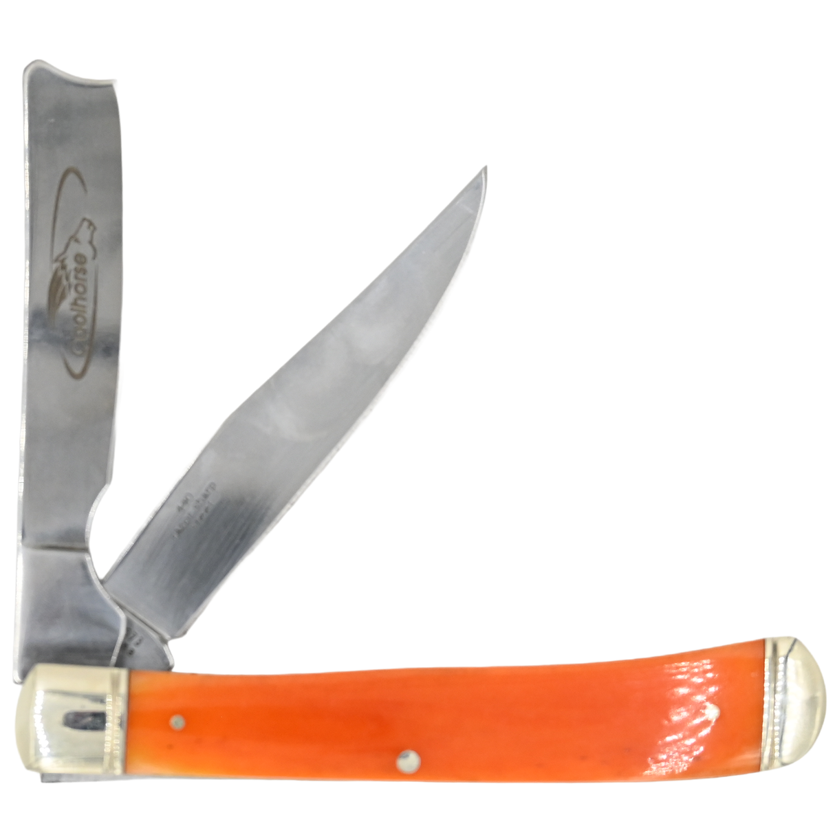 Coolhorse Orange Razor Trapper Pocket Knife
