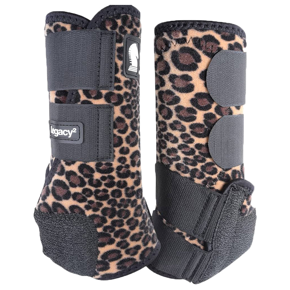 Classic Equine Legacy2 Hind Protective Boots- Cheetah