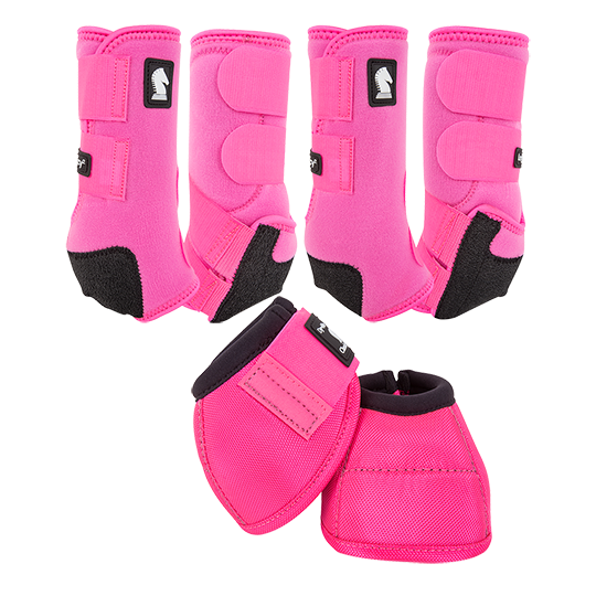 Classic Equine Legacy2 Front and Bell Boots Combo Pack- Blue main image 1