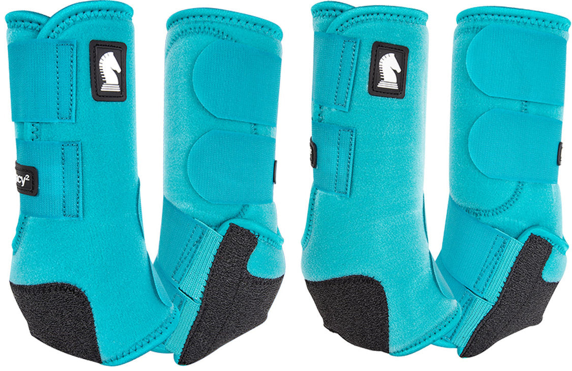 Classic Equine Classic Fit Front and Hind Boot Combo Pack- Blue