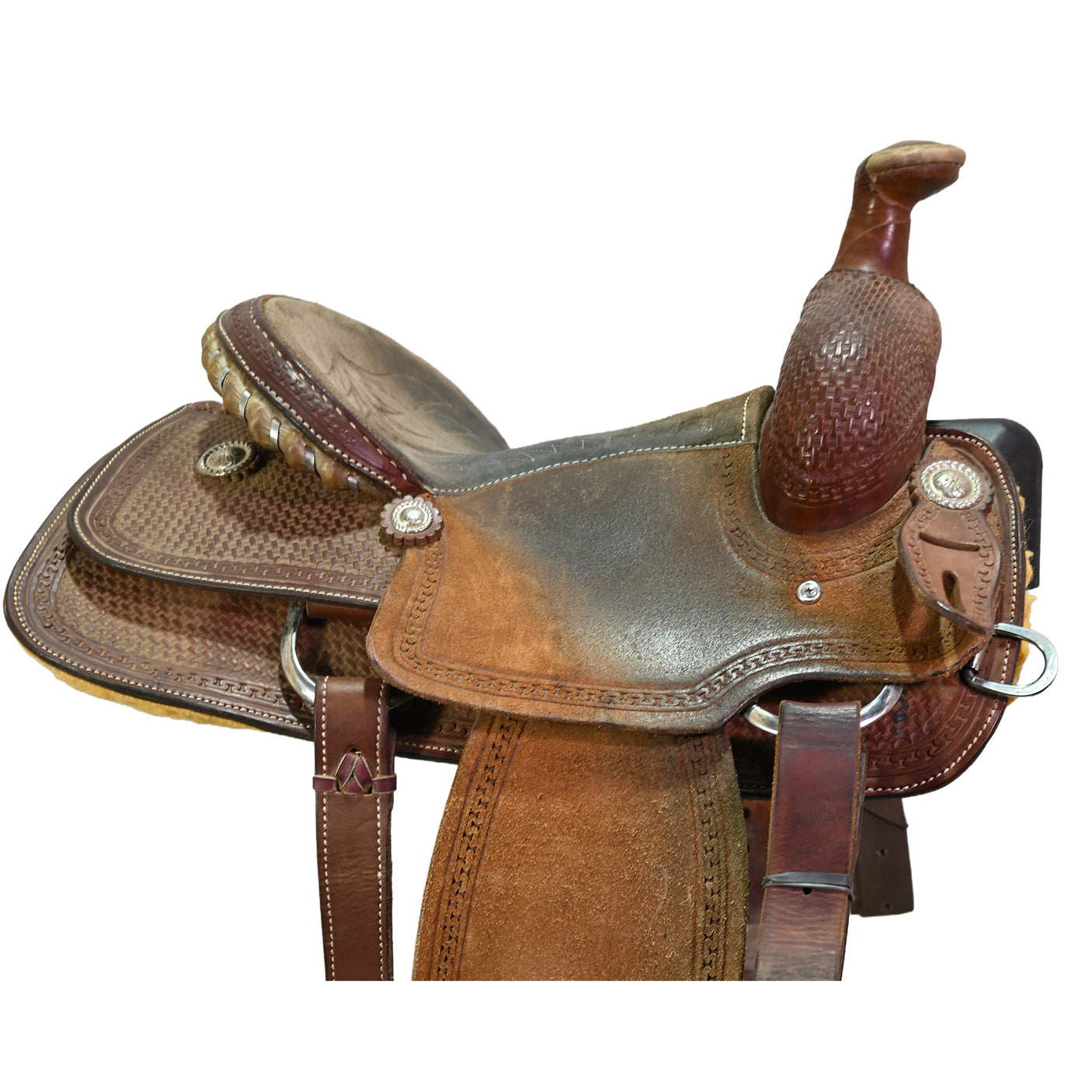 Used 13.5" Corriente Team Roping Saddle
