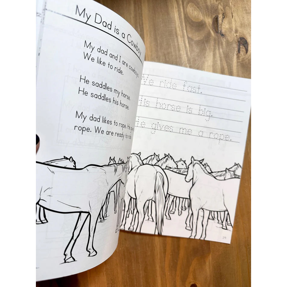 Bored on the Range Cowboy Tom: Workbook One
