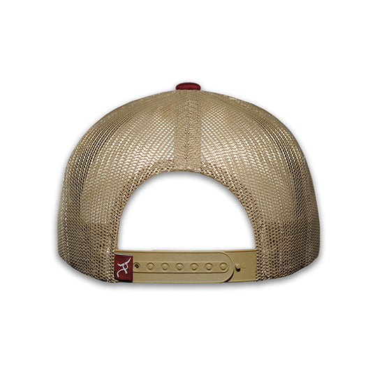RopeSmart Aztec Cardinal Cap with Circle Leather Logo Patch