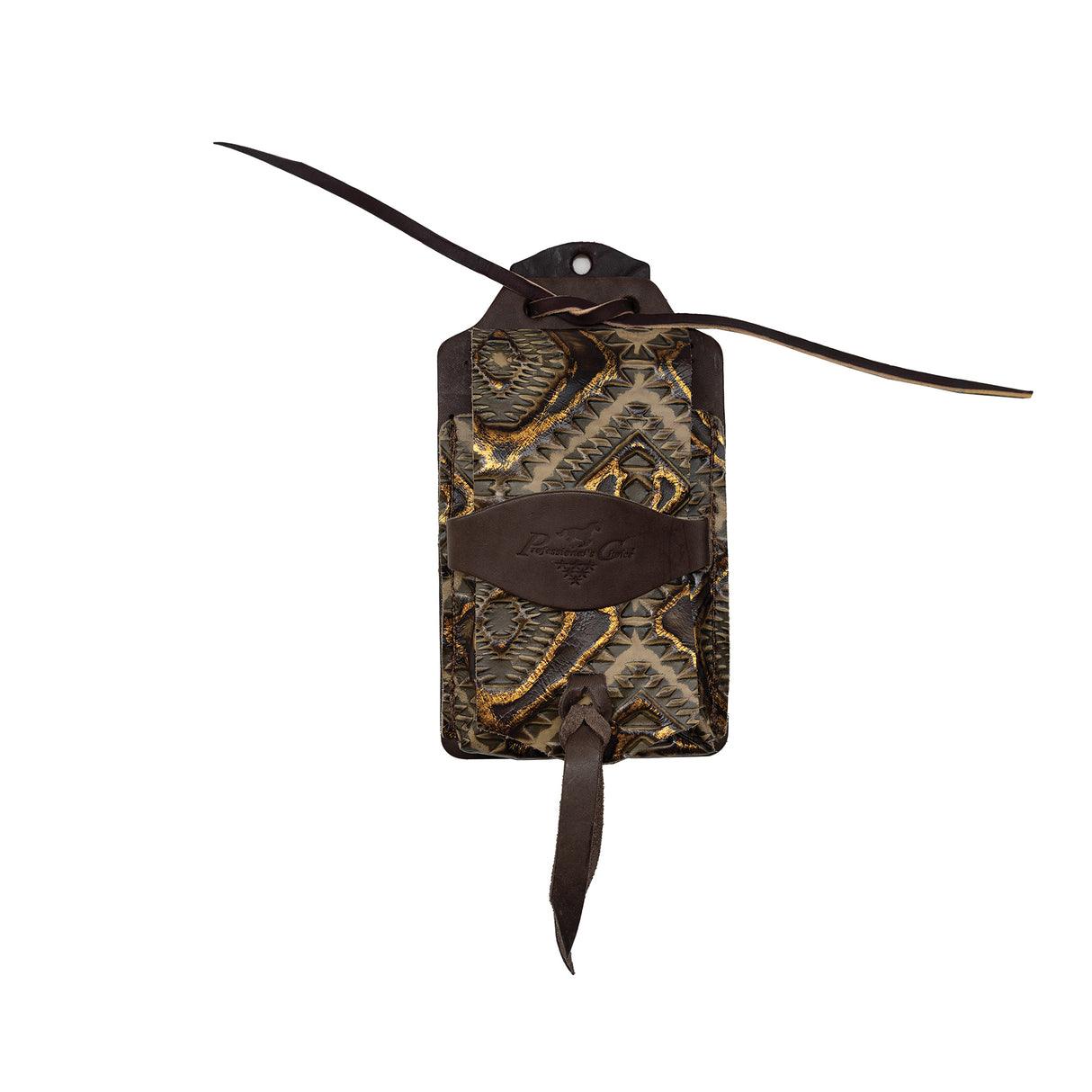 Professional's Choice Leather Cell Phone Case- Copper Aztec