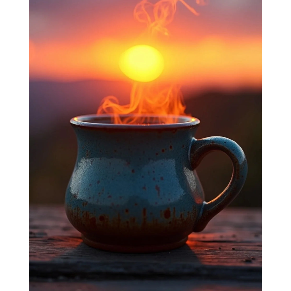 Cowpuncher Coffee Rising Sun Ranch Medium Roast Coffee Grounds- 1lb