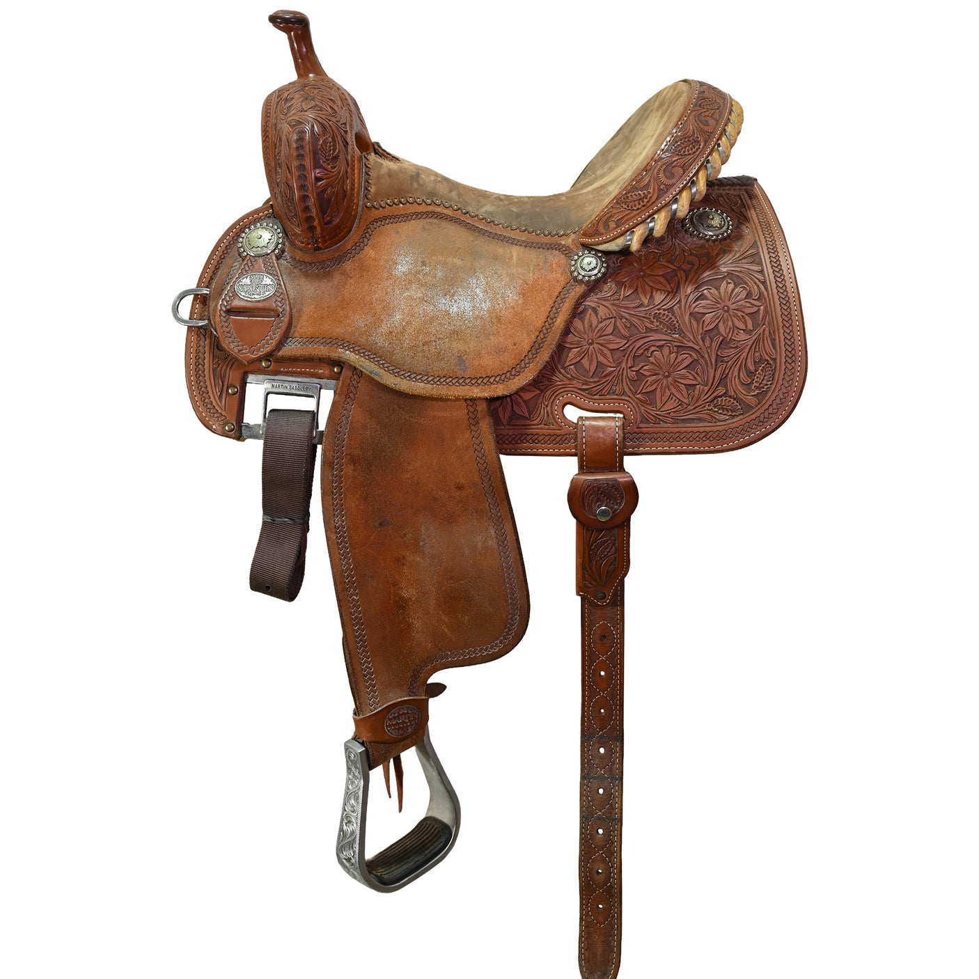Used 14" Martin Crown C Barrel Racing Saddle