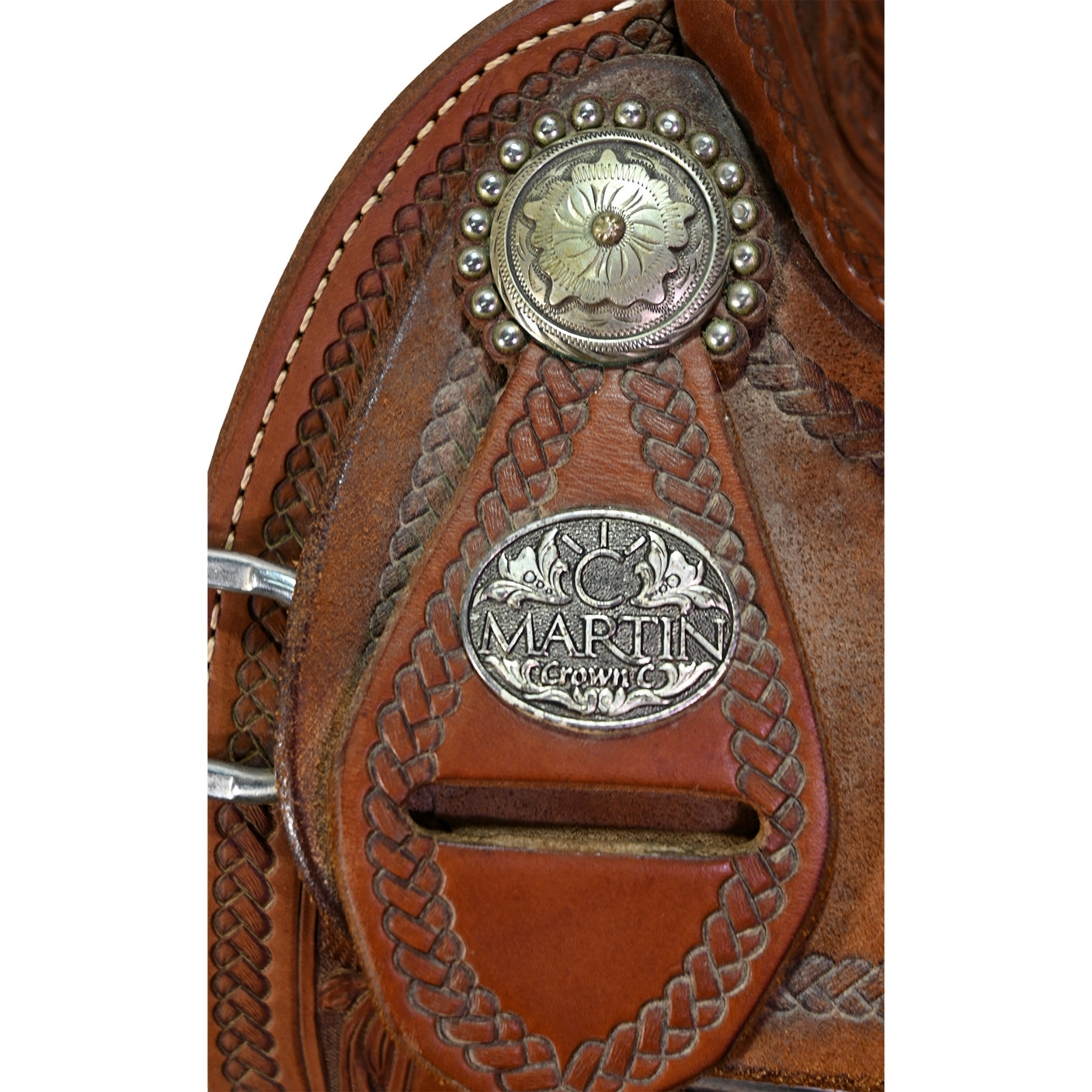 Used 14" Martin Crown C Barrel Racing Saddle