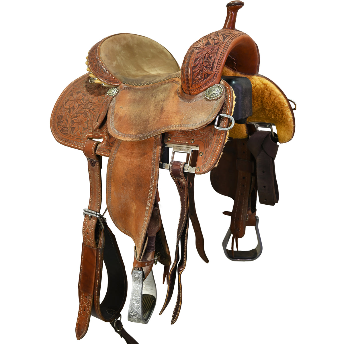 Used 14" Martin Crown C Barrel Racing Saddle