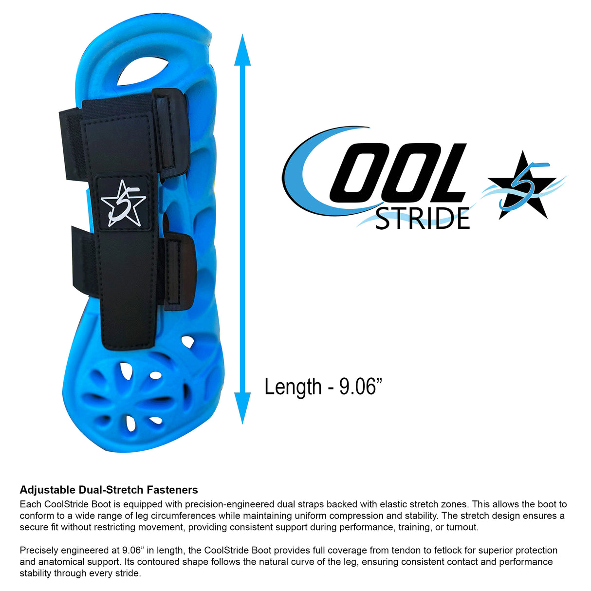 5 Star Cool Stride Sport Boots- Black