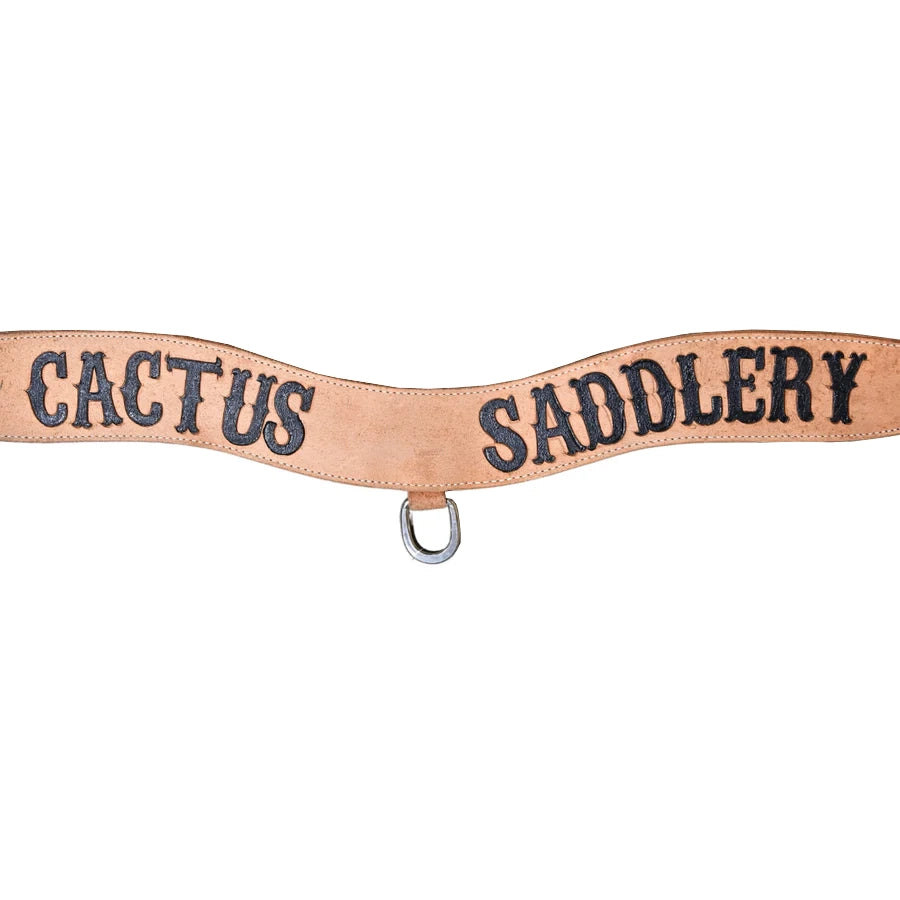 Cactus Saddlery 3" Roughout Tripping Breast Collar with Black Logo