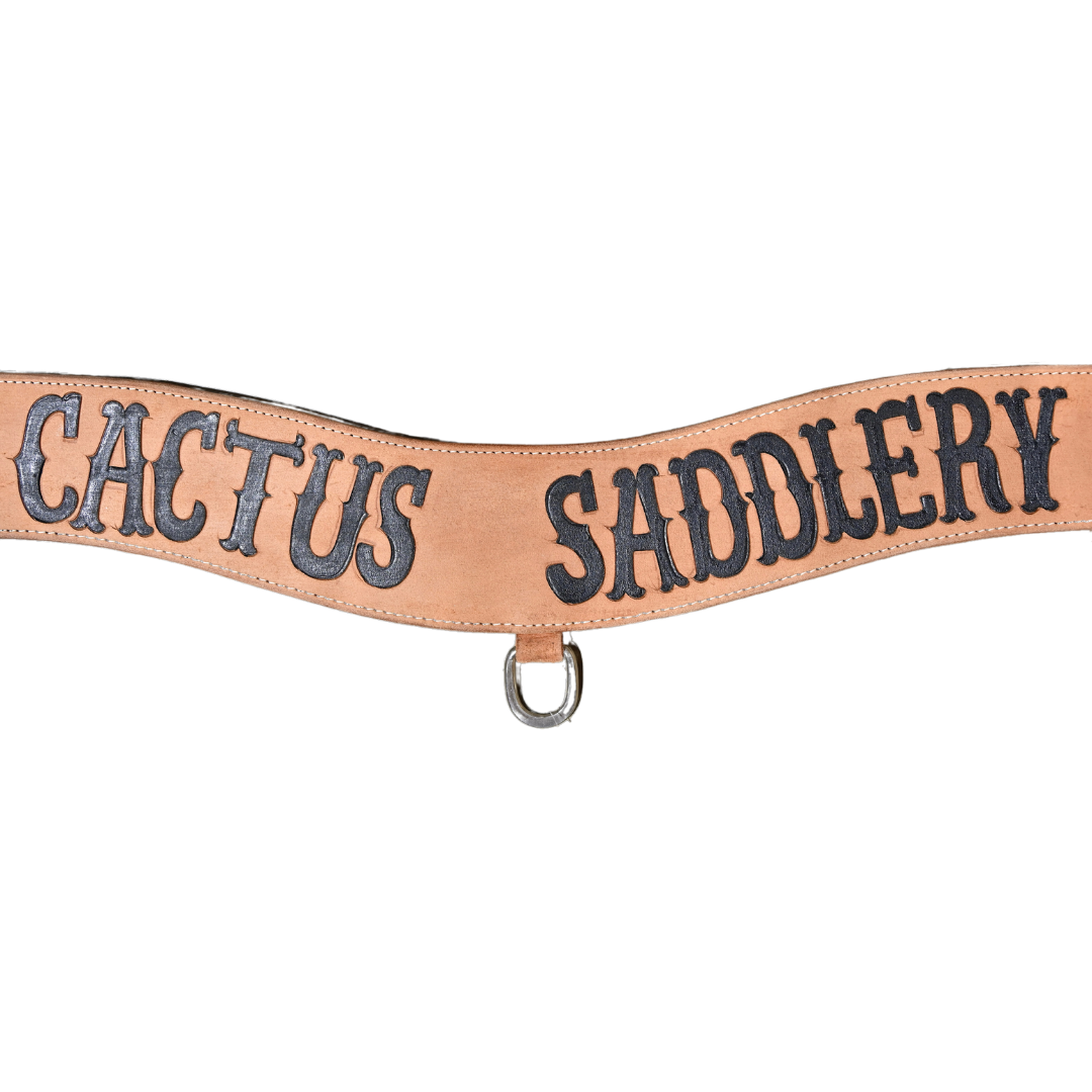 Cactus Saddlery 4" Roughout Tripping Breast Collar with Black Logo