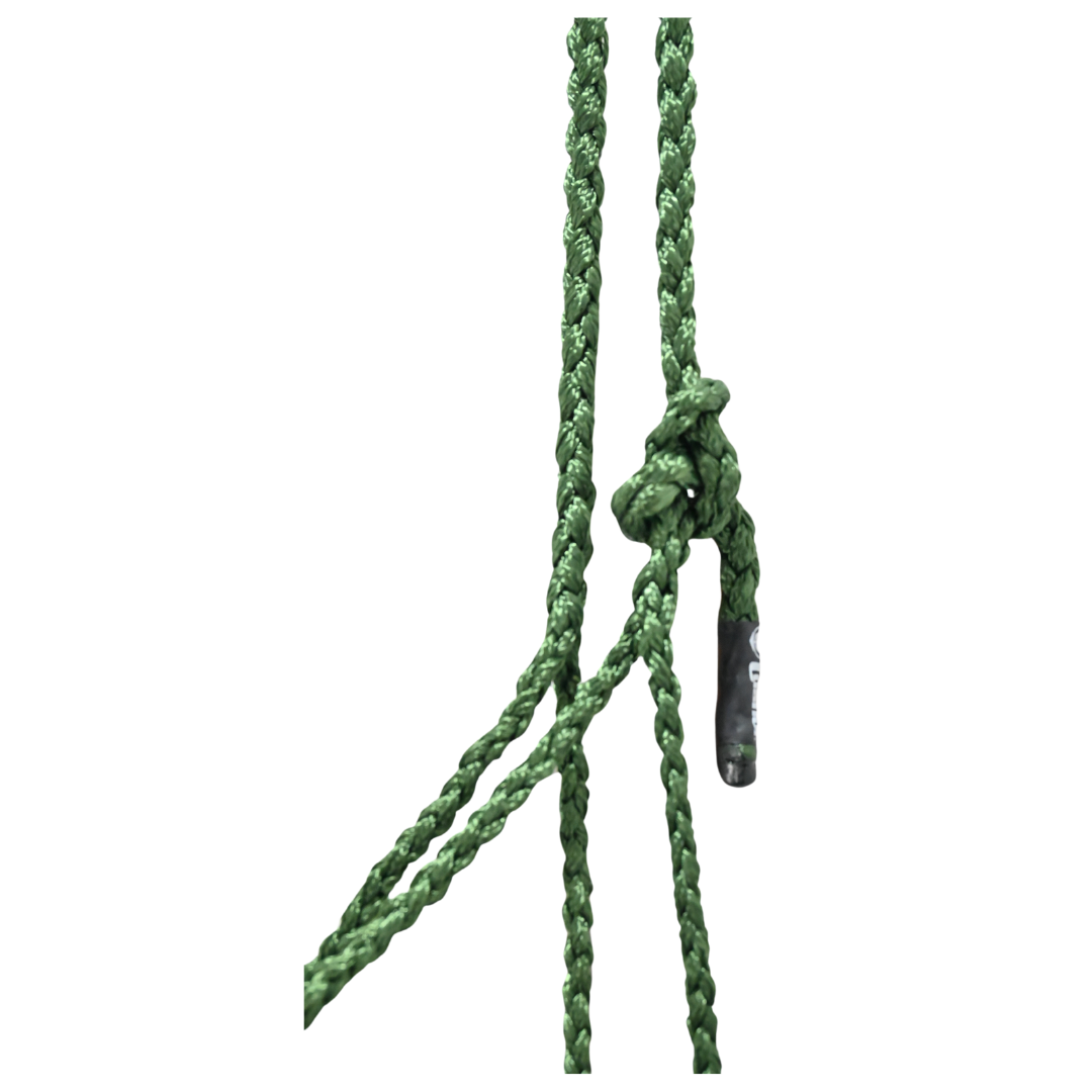 Cashel Flat Braid Halter with Lead Rope- Green