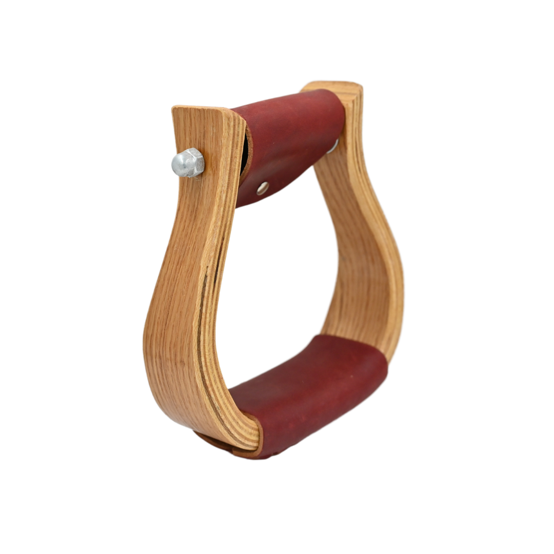Coolhorse 2" Oak Wood Bell Stirrups