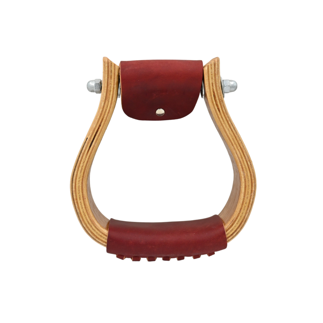 Coolhorse 2" Oak Wood Bell Stirrups