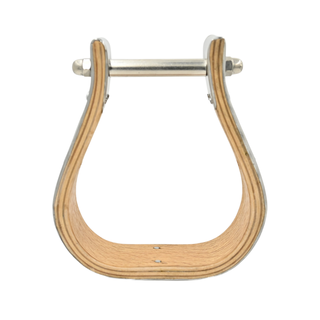 Coolhorse 2" Stainless Steel Covered Wood Bell Stirrup Bound